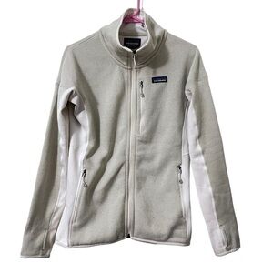 Patagonia Women's Cream & White Full-Zip Fleece Jacket